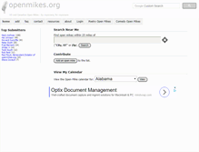 Tablet Screenshot of openmikes.org
