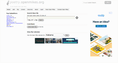 Desktop Screenshot of poetry.openmikes.org